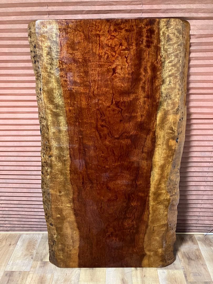 ブビンガ　1枚板　座卓　希少！