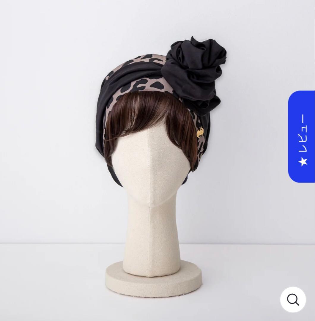 BAREN スカーフハット　Ｍサイズ　レオパードブラック