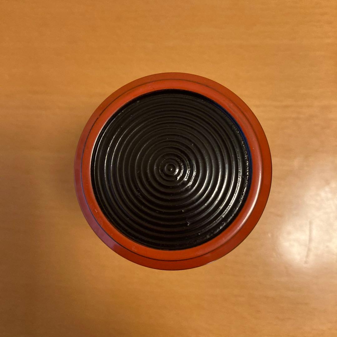 茶道具 莨盆用　独楽巻莨入 宝寿飾 道場宗廣