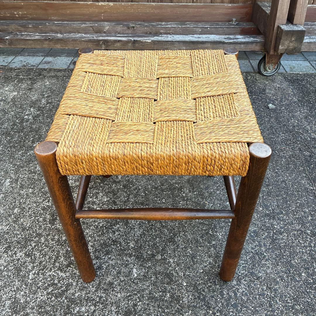 S*e様 飛騨産業 キツツキ ペーパーコード スツール チェア 椅子 ビンテージ