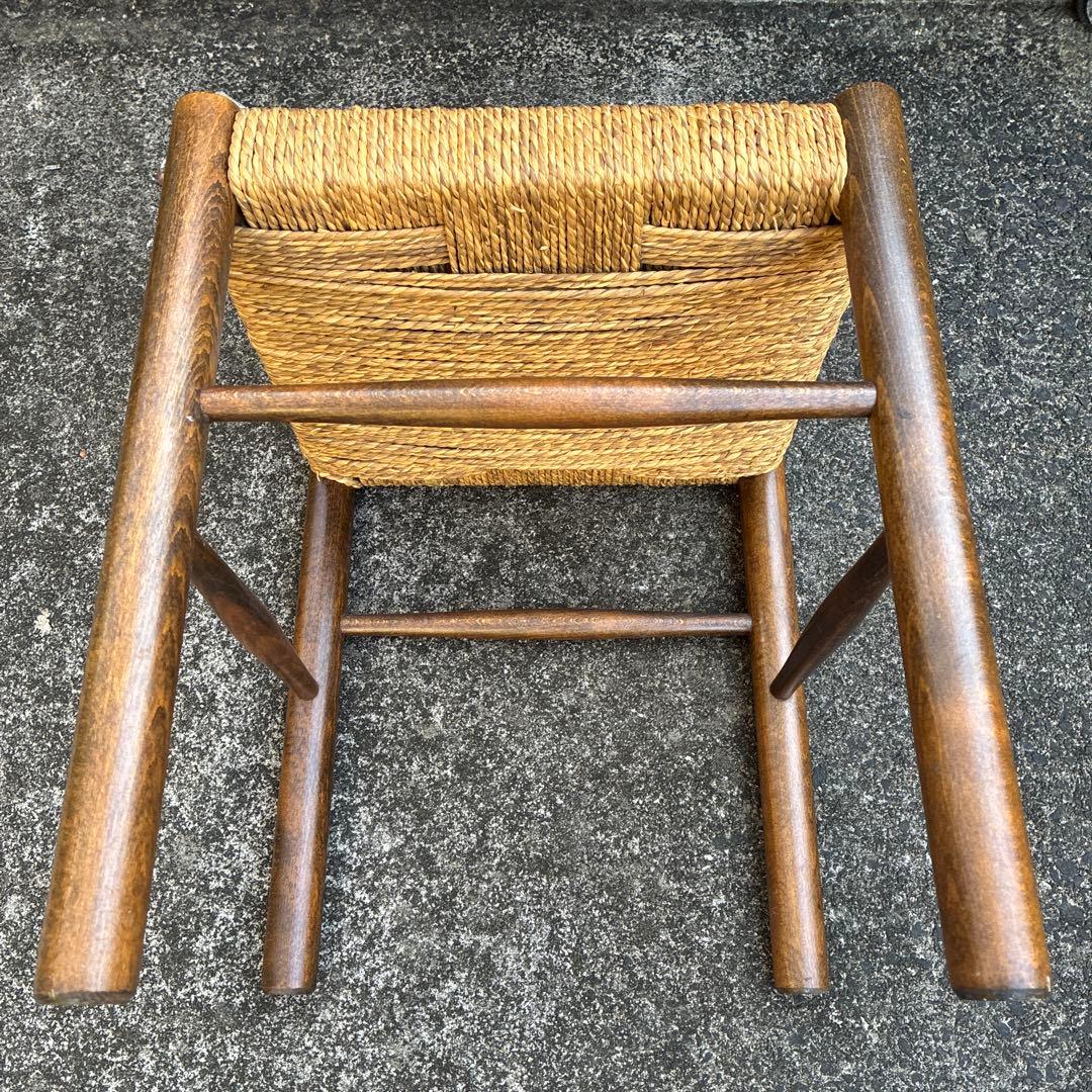 S*e様 飛騨産業 キツツキ ペーパーコード スツール チェア 椅子 ビンテージ
