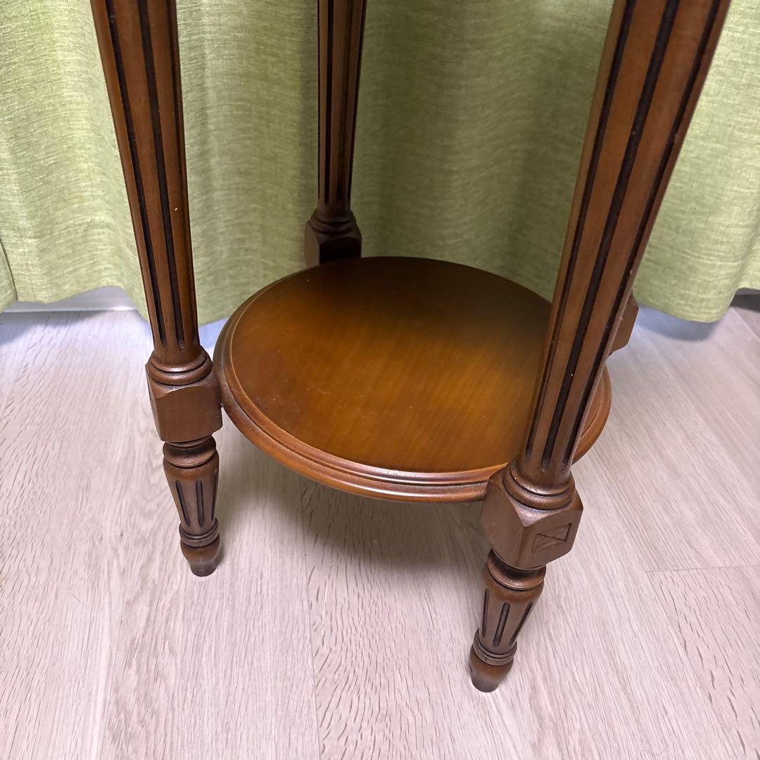 イタリア製 大理石天板 花台 飾り台　サイドテーブル