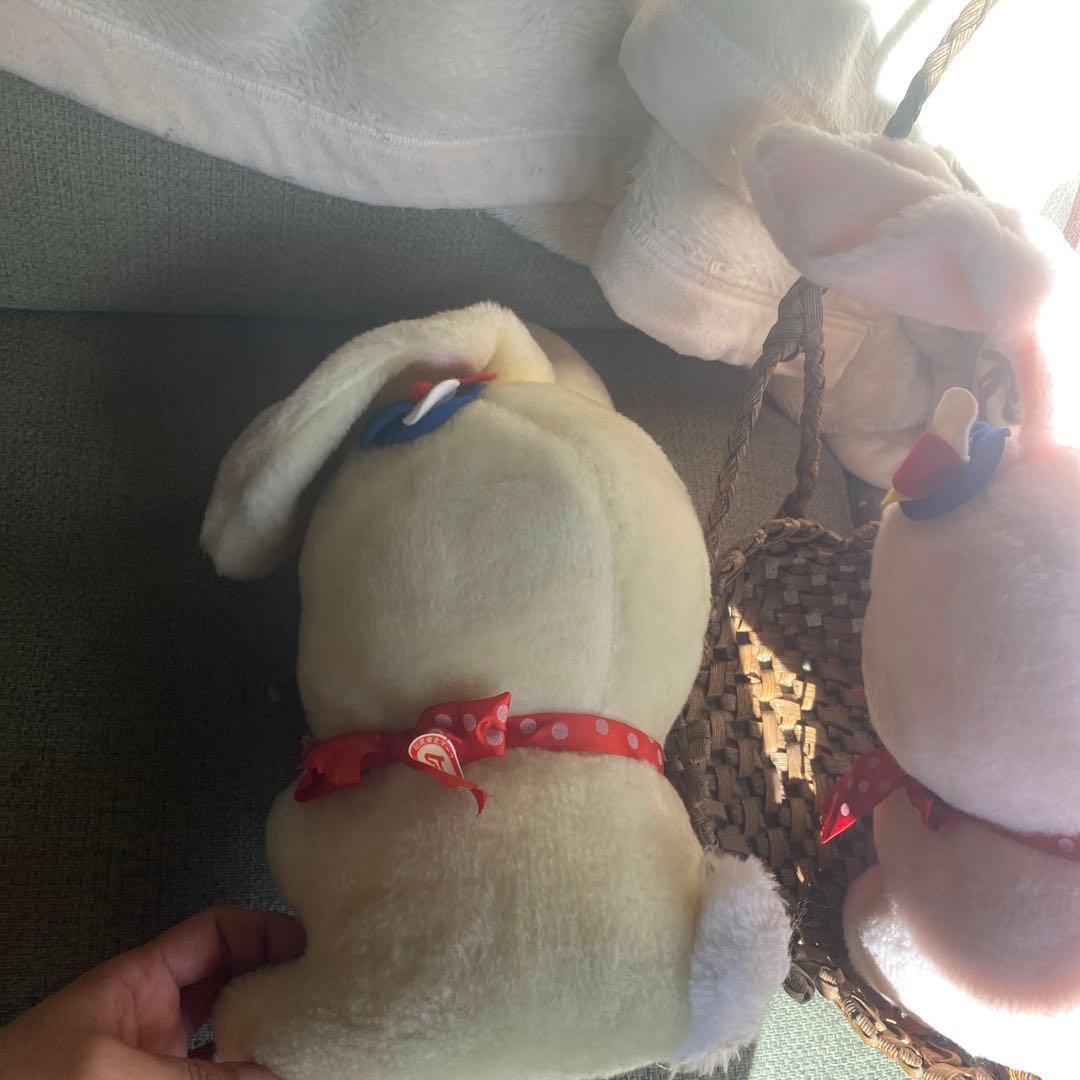 昭和レトロ　ビンテージ　サンエートイ　SAN-EI TOYS うさぎ　ぬいぐるみ