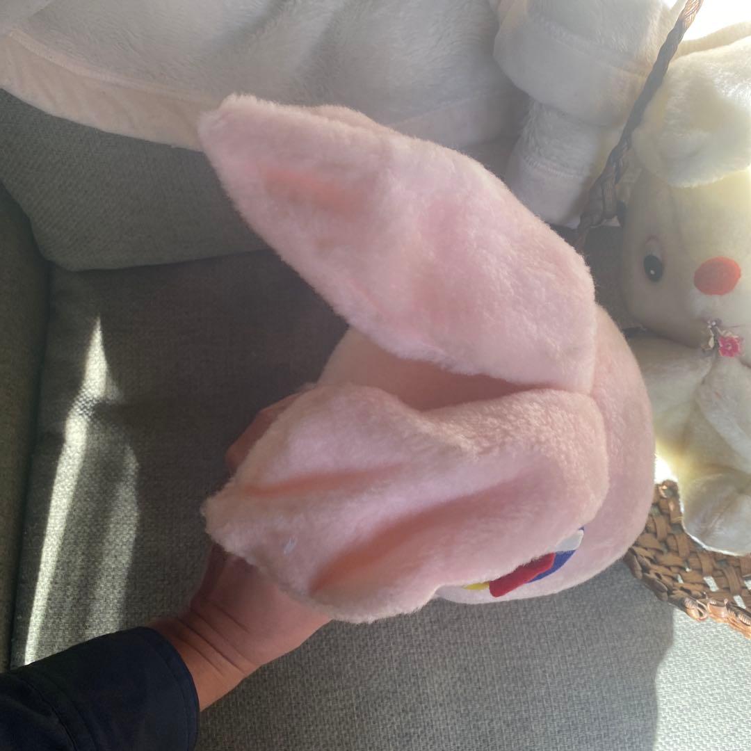 昭和レトロ　ビンテージ　サンエートイ　SAN-EI TOYS うさぎ　ぬいぐるみ