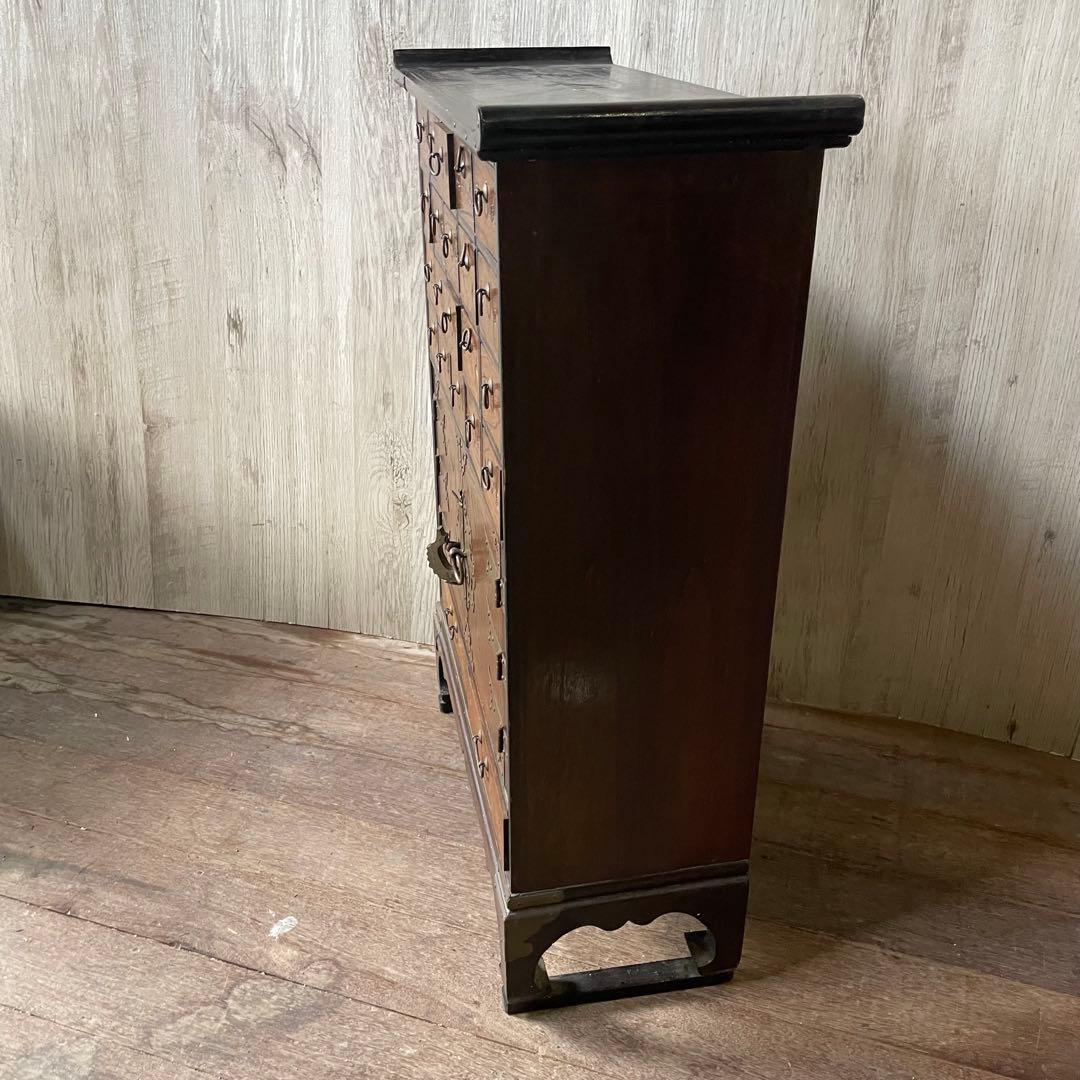 古美術 李朝家具 薬箱 薬箪笥 ヤクチャン 小引き出し アンティーク 中国家具