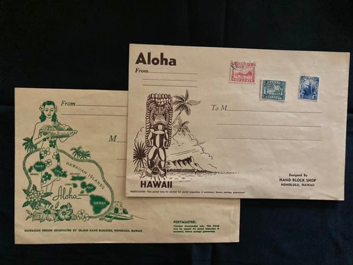 HAWAII シリーズ(切手、便箋 5点セット)