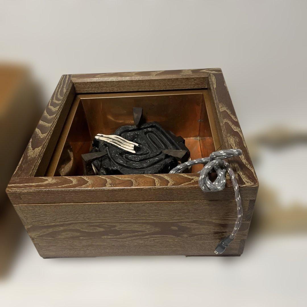 茶道具　置炉　野々田炭型電熱器