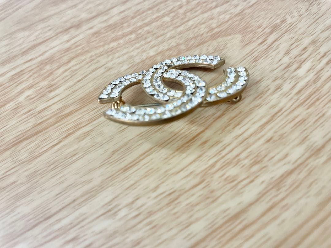 CHANEL シャネル　ブローチ　ラインストーン　ヴィンテージ