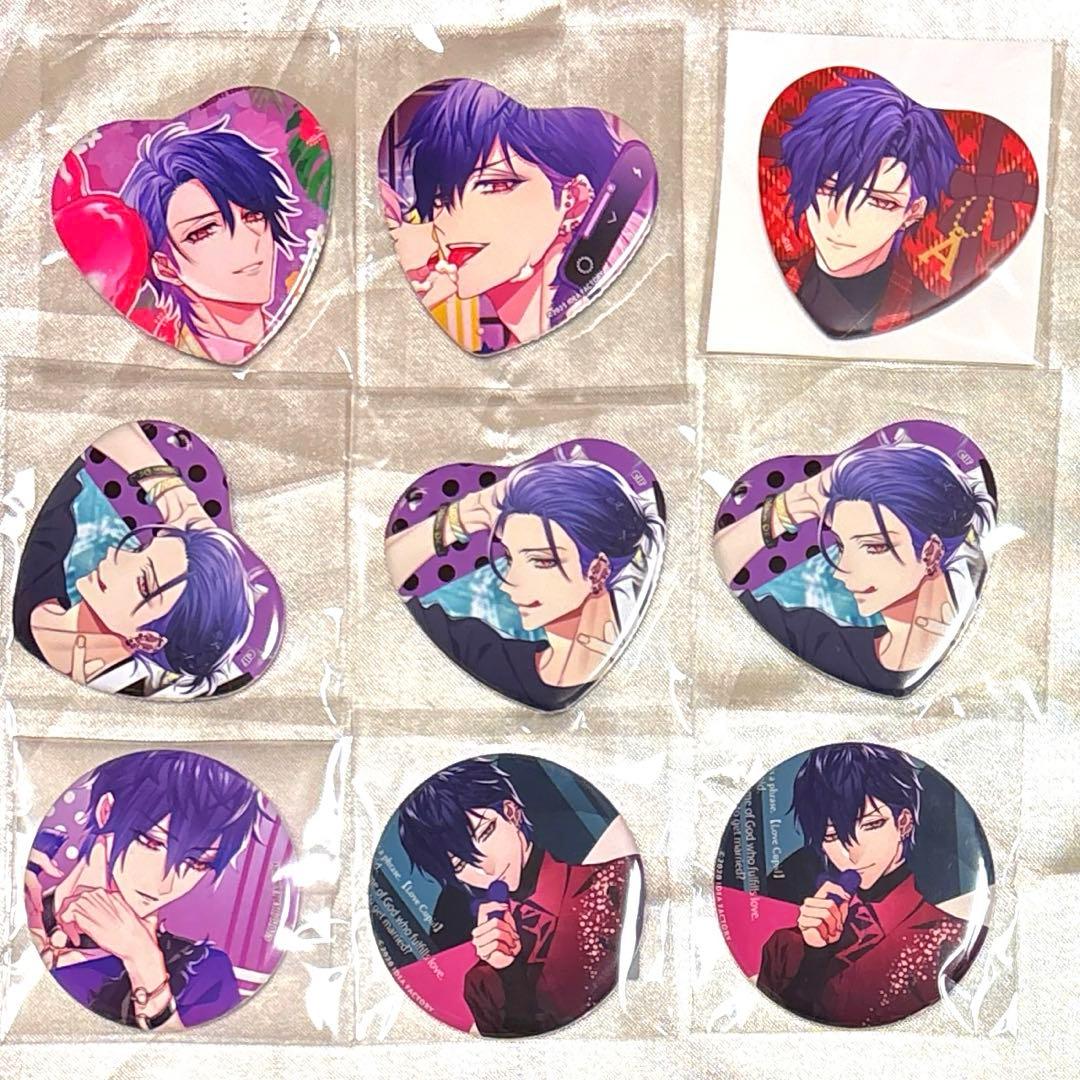 オトメイト　キューピット・パラサイト　キュピパラ　アラン　夏の市　ハート缶バッジ