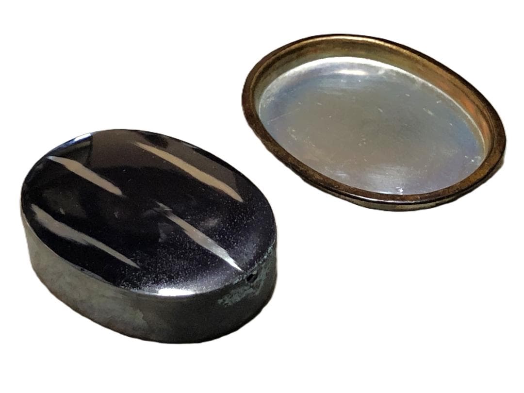 【 花丸蒔絵硯箱 蔵出未使用品 】　平安揚光堂造之　共箱付　昭和前期