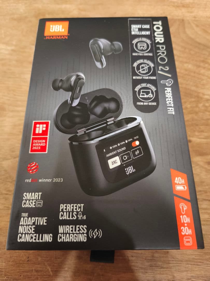 【使用ほぼ無し】JBL TOUR PRO 2 ワイヤレスイヤホン ブラック