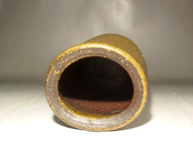 人間国宝　藤原雄　花入　鵬雲斎花押の逸品 s259