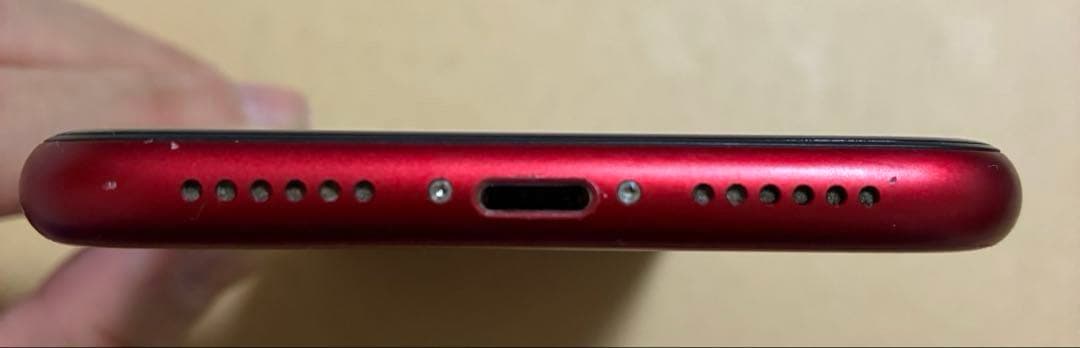 送料込！修理歴なしiPhoneXR 64GB 本体◆赤レッド◆オマケケース付