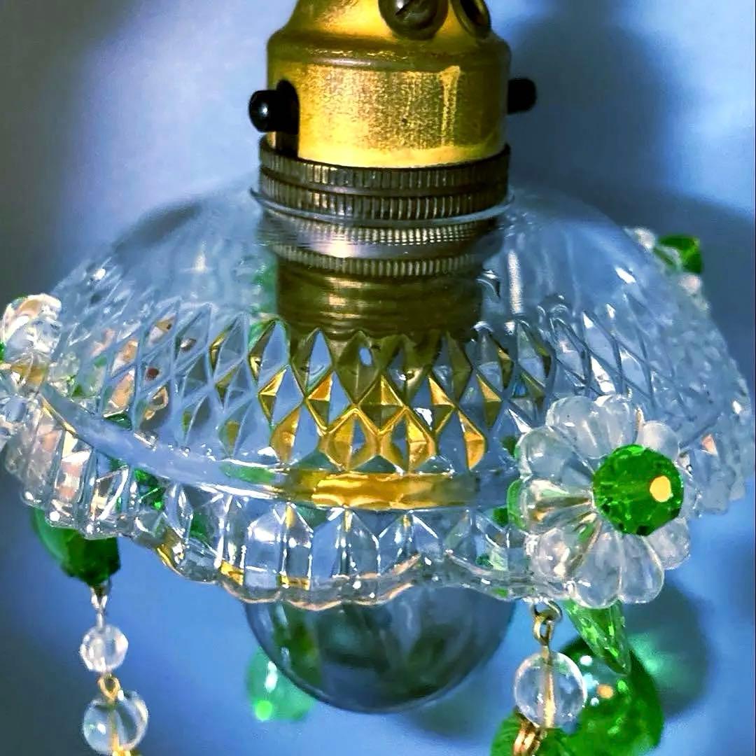 （専用）ミニシャンデリア（植物）1920年　フランス　イギリスランプスタンド