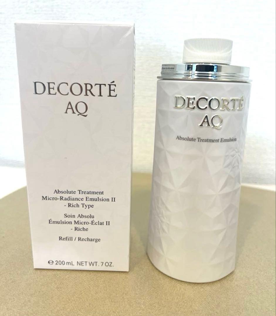 新品 デコルテ AQアブソリュート エマル ジョンIIリッチタイプ乳液　付替え