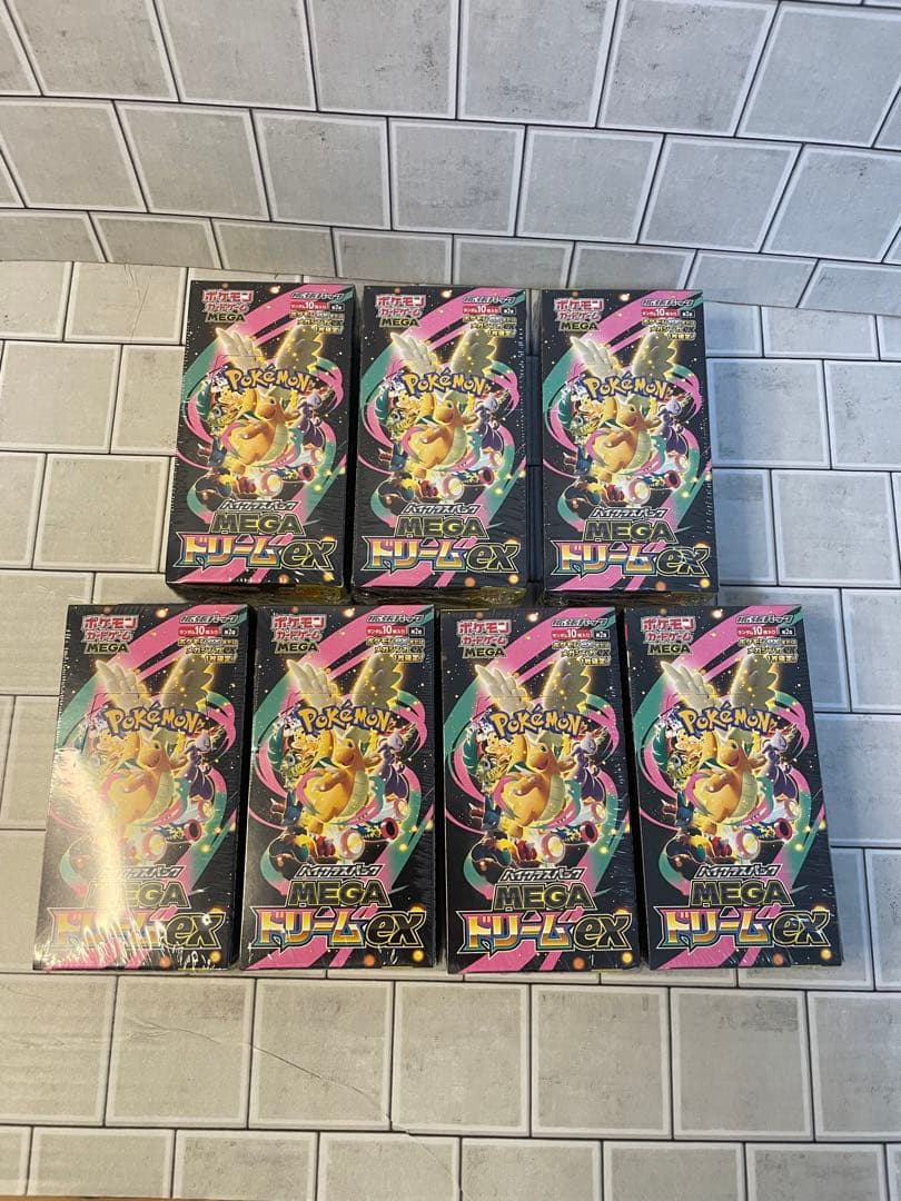 ポケモンカード　7箱megaドリームex シュリンク付き
