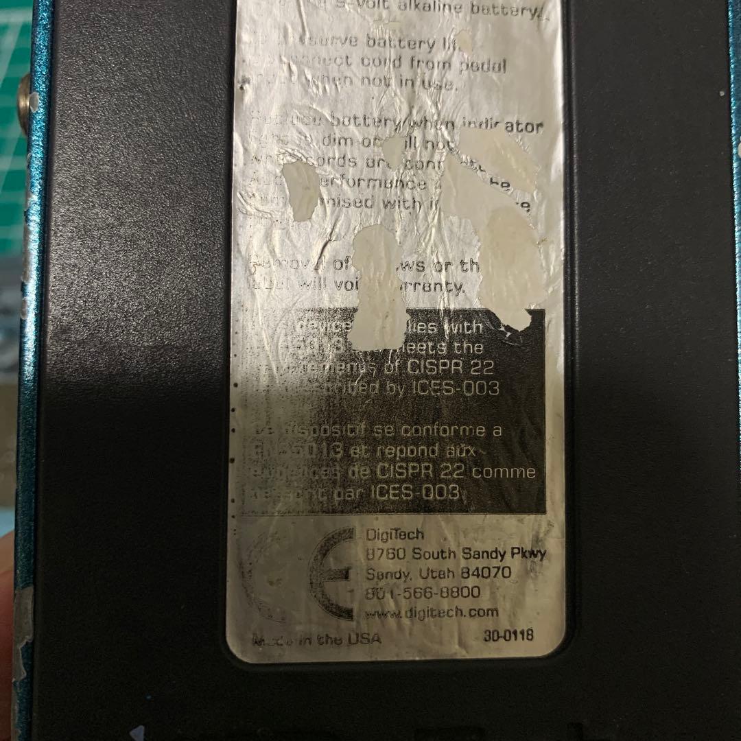 ギター digitech digiverb made in usa