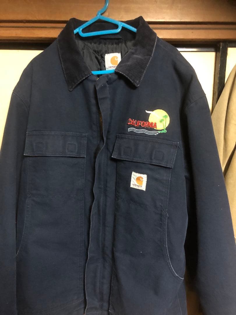 Carhartt ネイビー ジャケット カリフォルニア刺繍