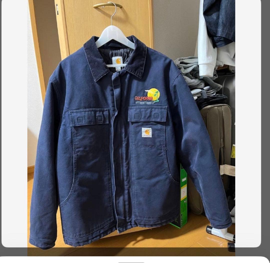 Carhartt ネイビー ジャケット カリフォルニア刺繍