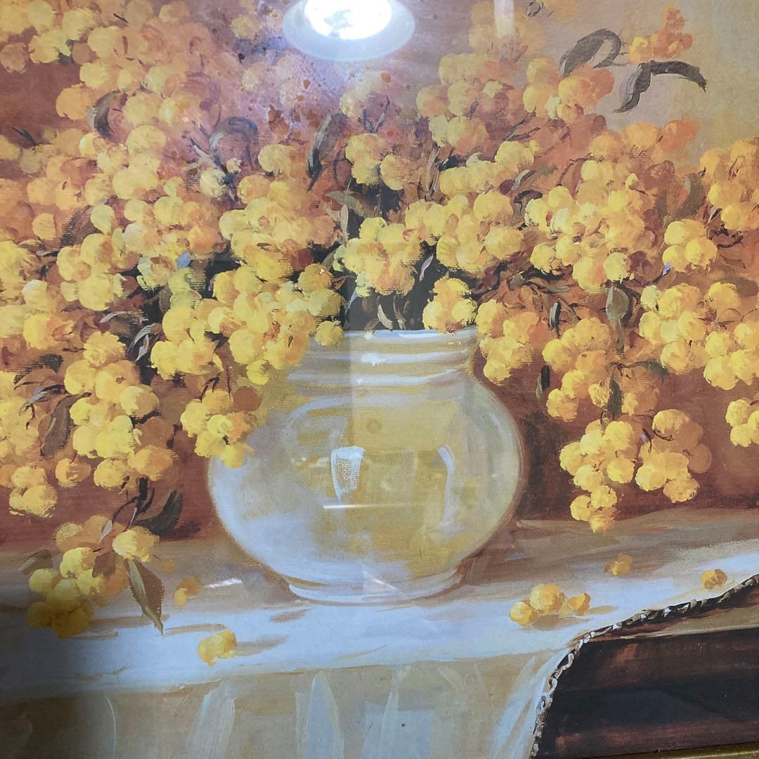 額絵　ミモザ　イタリア製