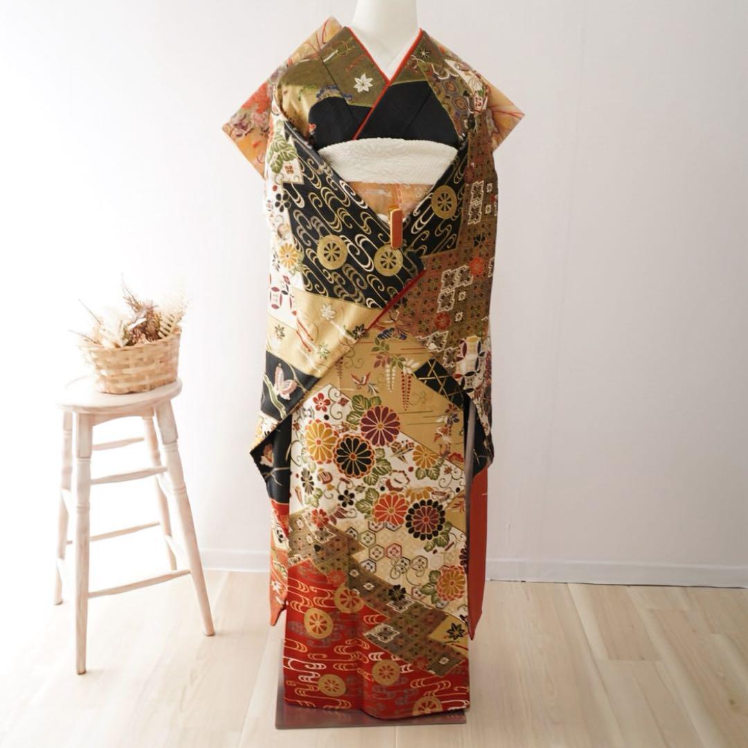 振袖　フルセット　5点セット382 F すべて正絹
