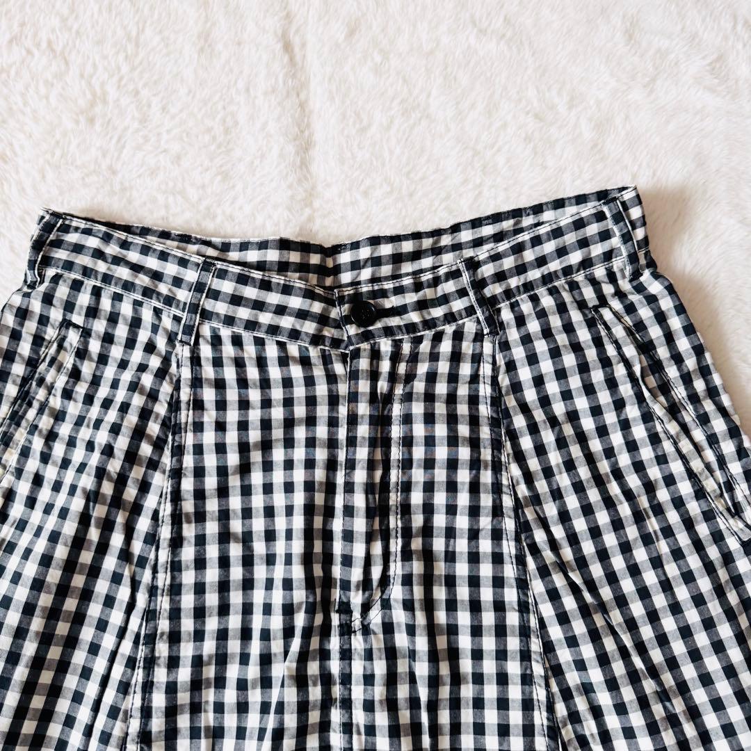 【AD2008】 ブラックコムデギャルソン サルエルパンツ ギンガムチェック S