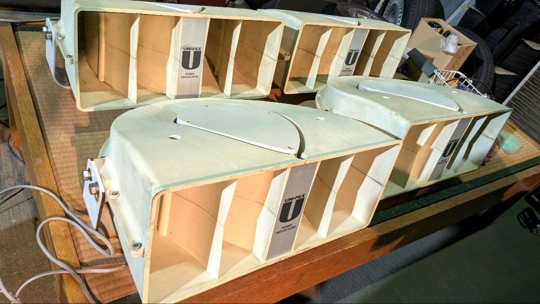 UNI-PEX 150W 車載用アンプ スピーカー フルセット選挙カー·宣伝カー