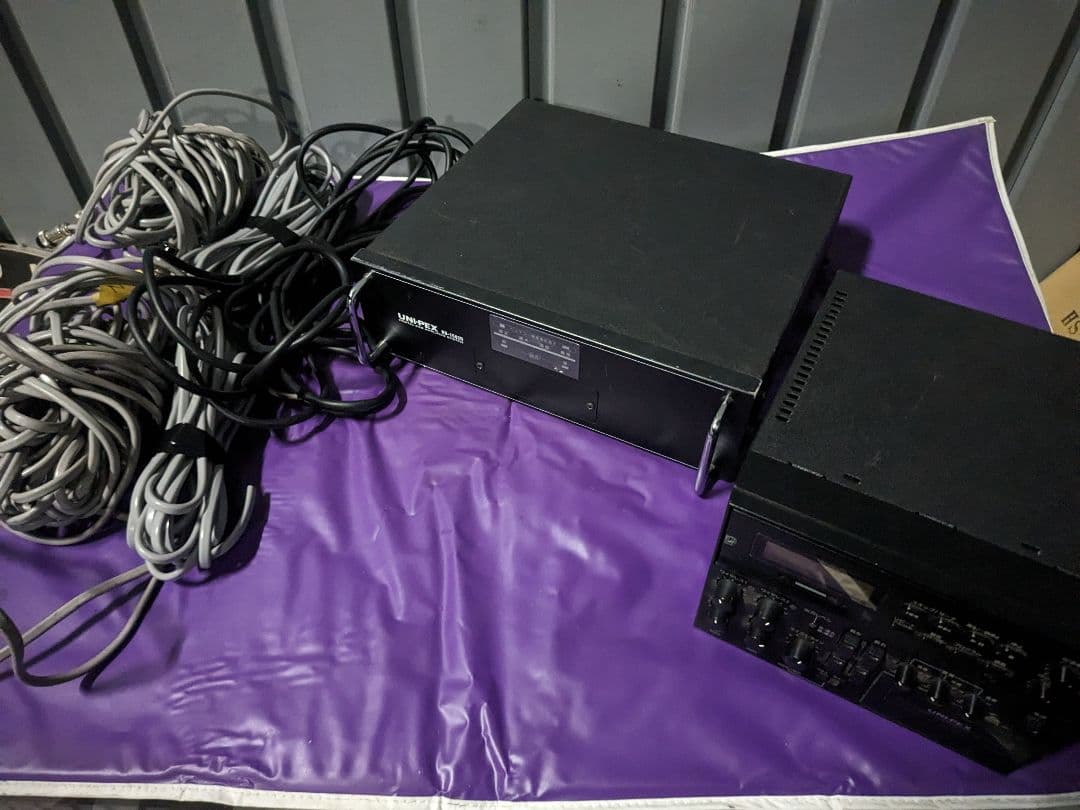 UNI-PEX 150W 車載用アンプ スピーカー フルセット選挙カー·宣伝カー