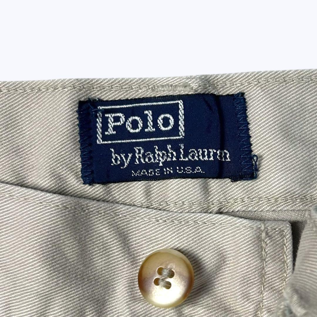 【希少❗️】90's'Ralph LaurenポロチノUSA製2タック初期タグ