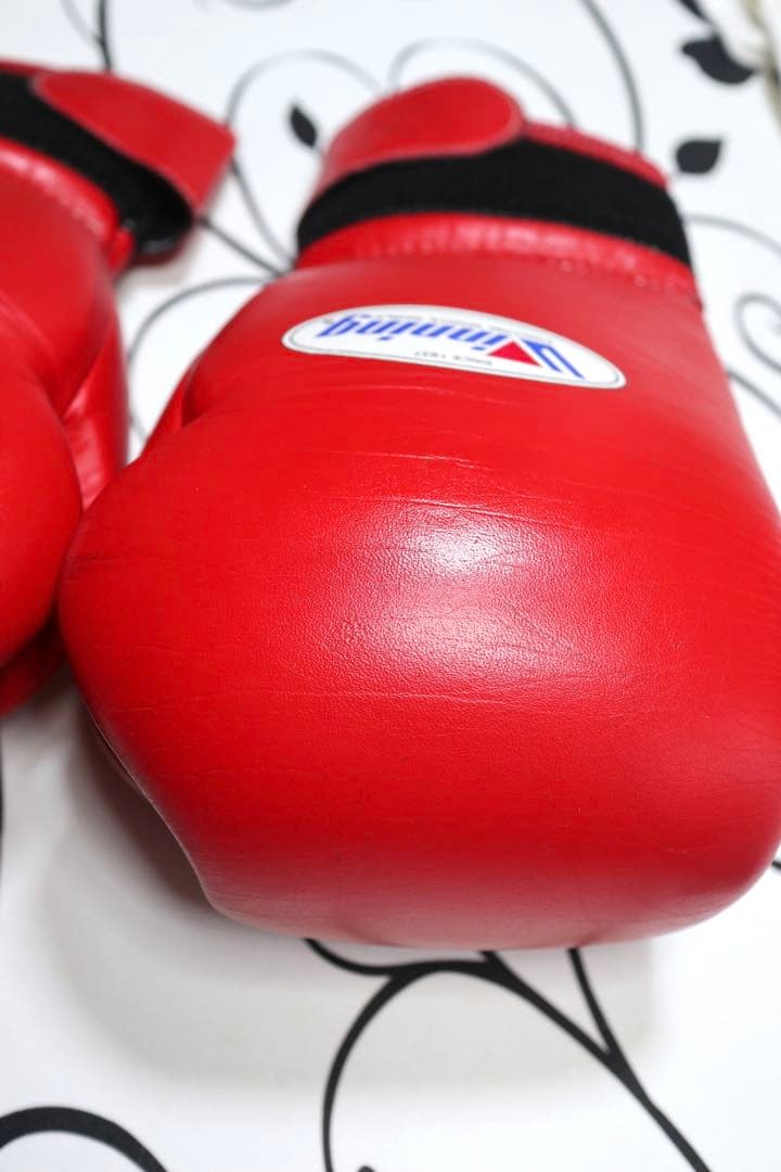 Winning ボクシンググローブ 14oz/レッド/中古品