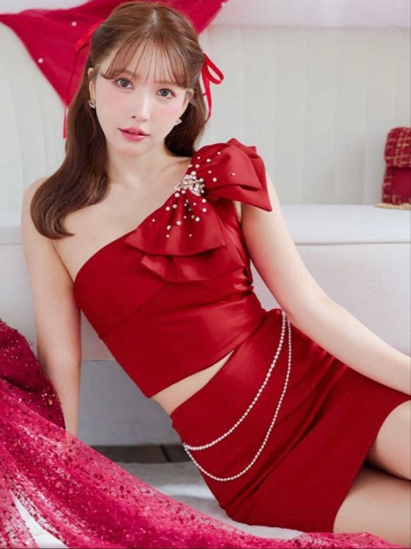 AngelR セットアップドレス Mサイズ レッド