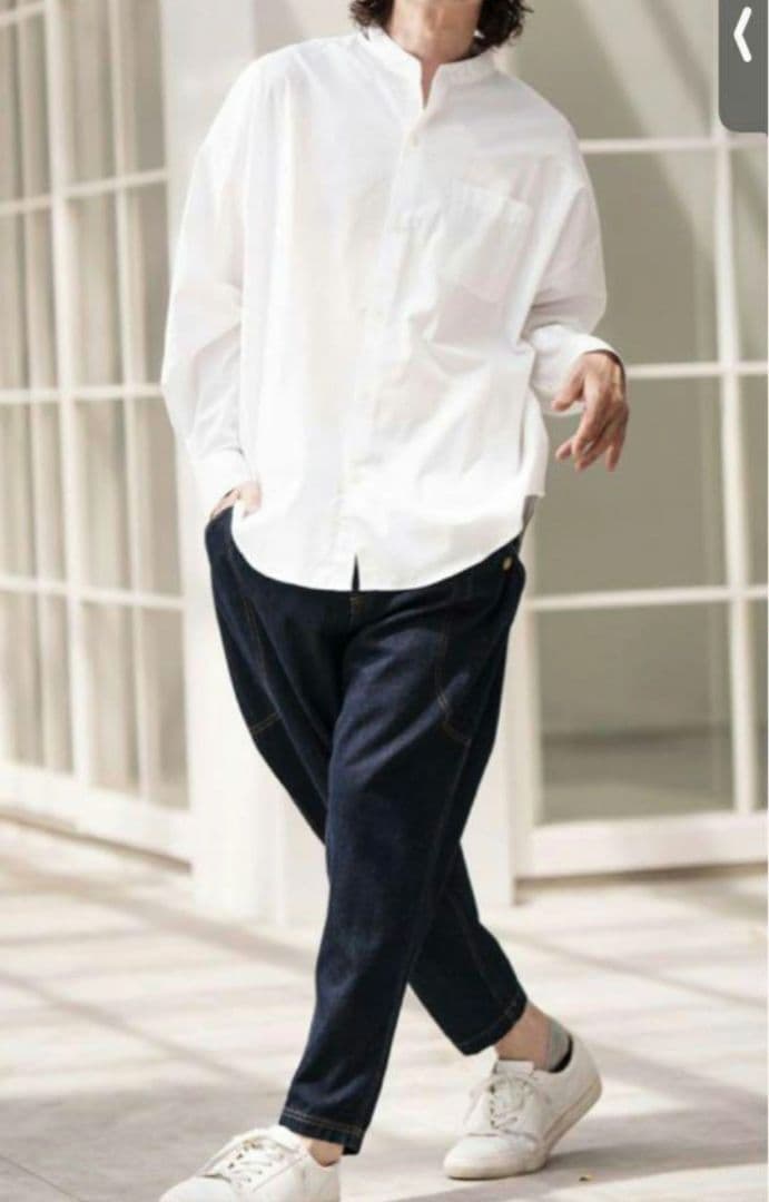 新品タグ付　CAMBIO カンビオ　変形ブッシュバルーンデニムパンツ Ｌ