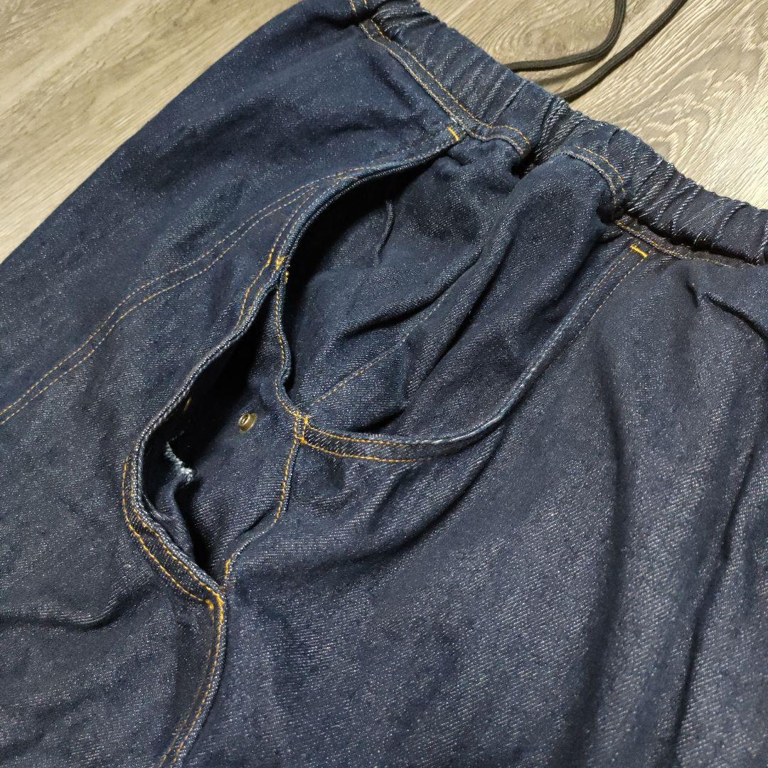 新品タグ付　CAMBIO カンビオ　変形ブッシュバルーンデニムパンツ Ｌ