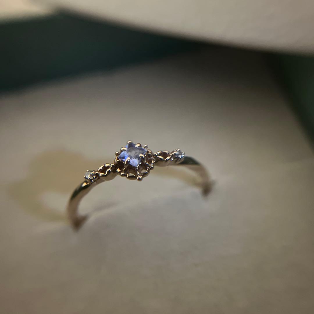 ノジェス　K5タンザナイトリング　13号　ダイヤモンド