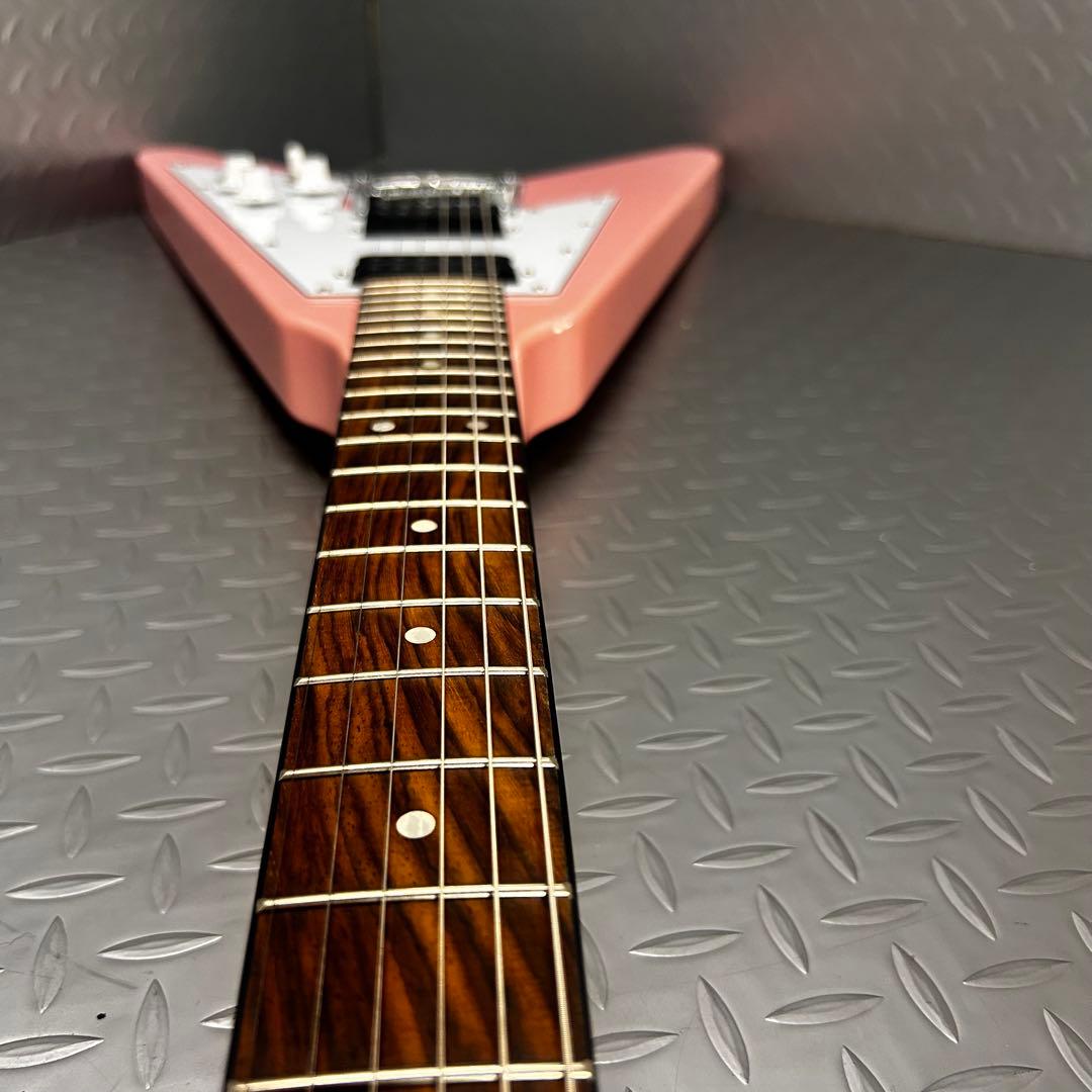 Playtech フライングV FV430 エレキギター ピンク 初心者 女子