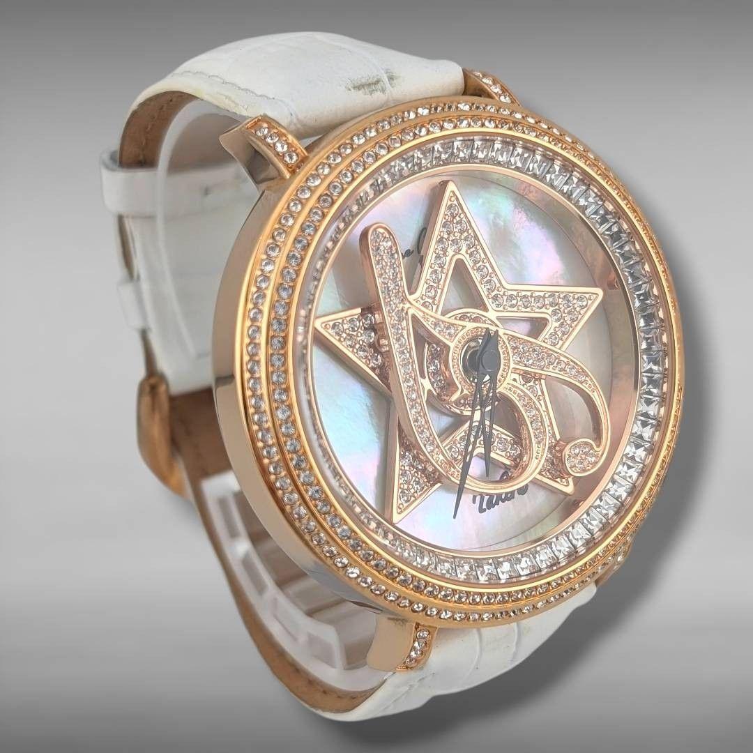 【新品電池・稼働】アンコキーヌ ぐるぐる時計 武尊モデル シェル文字盤