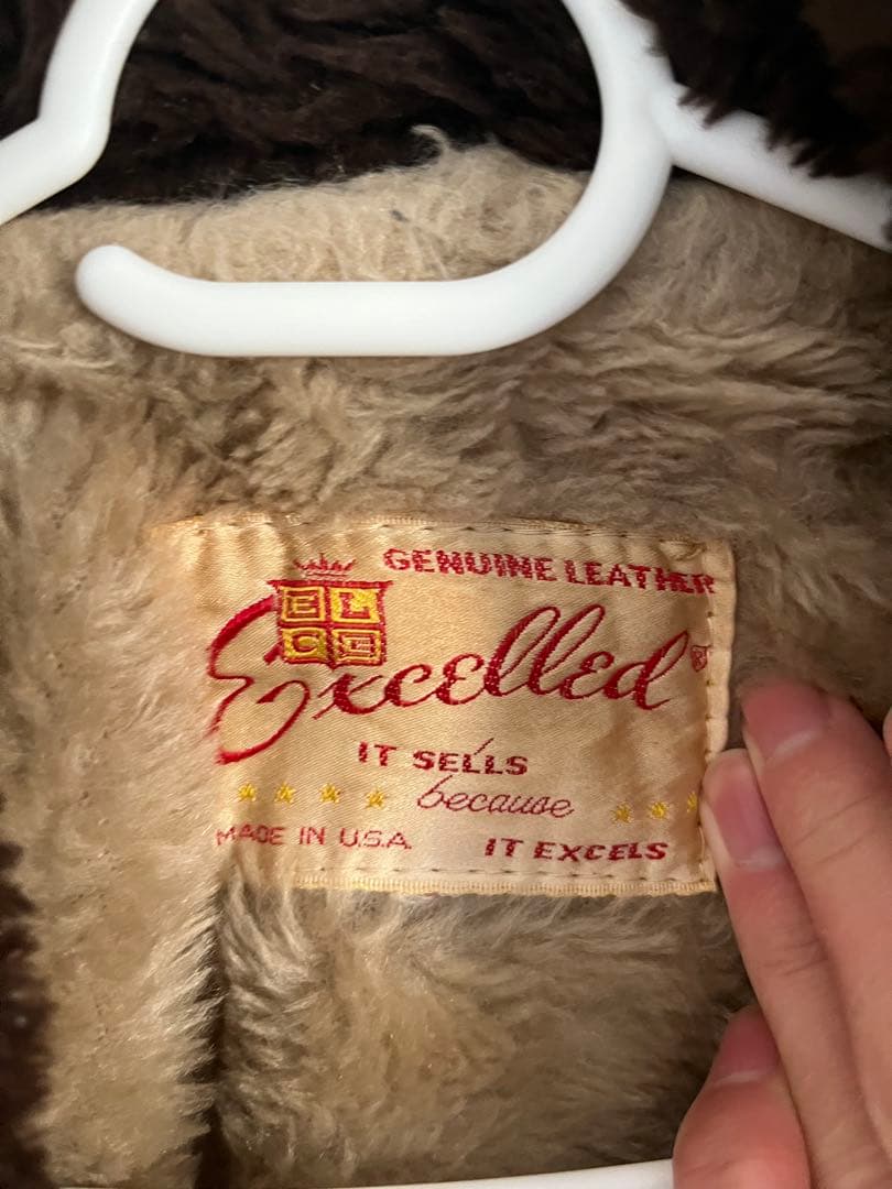 Excelled G-1本革　フライトジャケット ボア