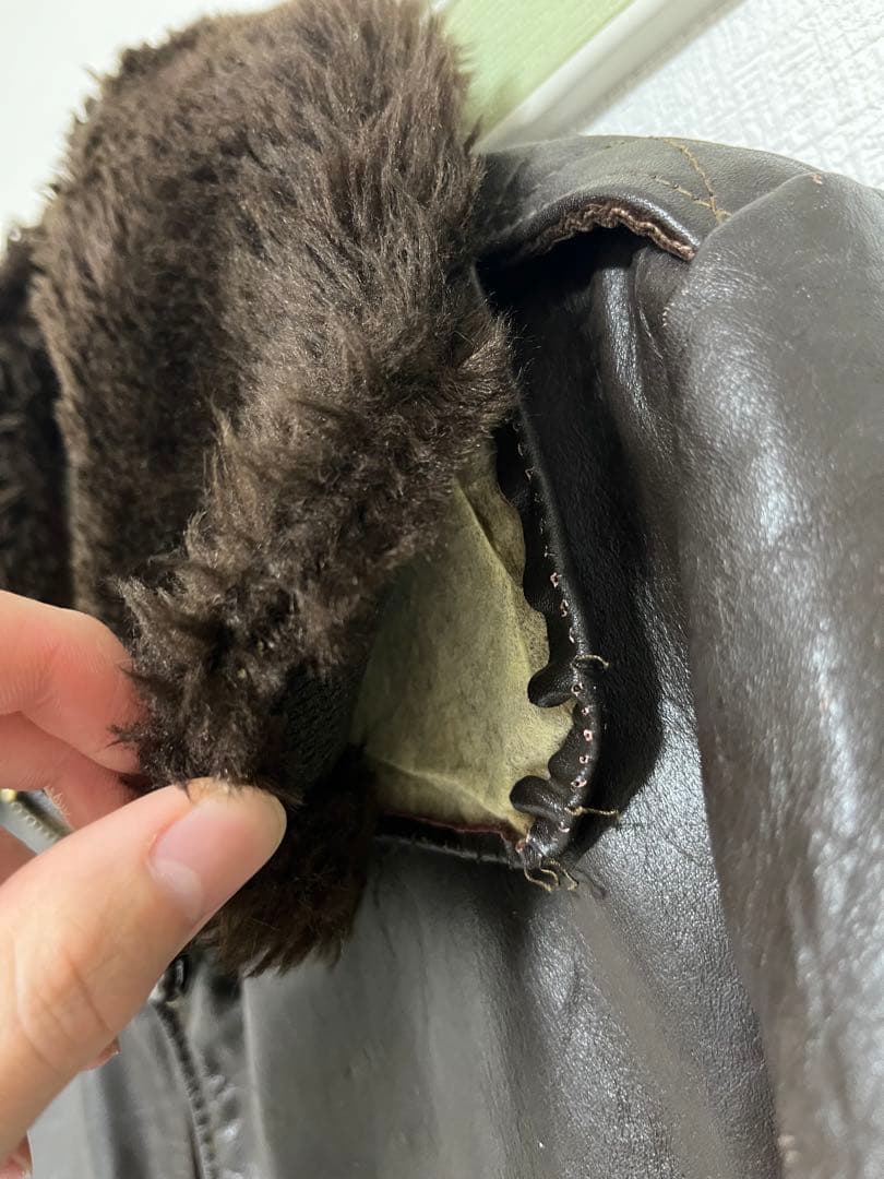 Excelled G-1本革　フライトジャケット ボア