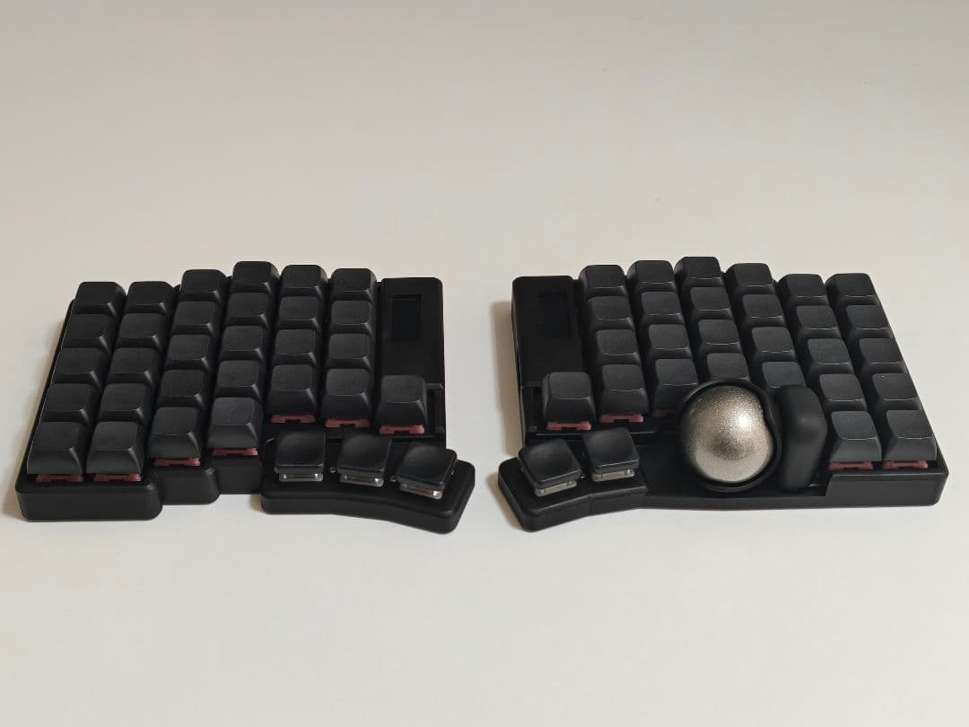 keyball61 完成品 自作キーボード 左右分割 ブラック