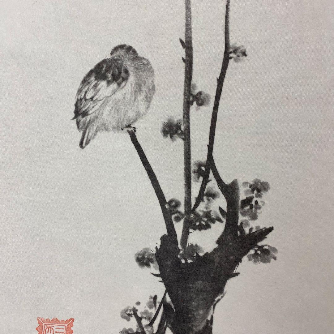 美品 掛け軸 宮本武蔵筆 書画名品選「枯木鳴鵙図・紅梅鳩図・布袋観闘鶏図」