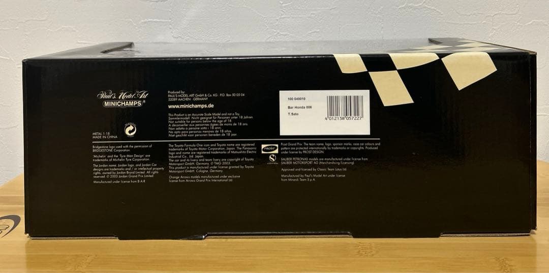 ミニチャンプス　BAR HONDA 006 T.SATO