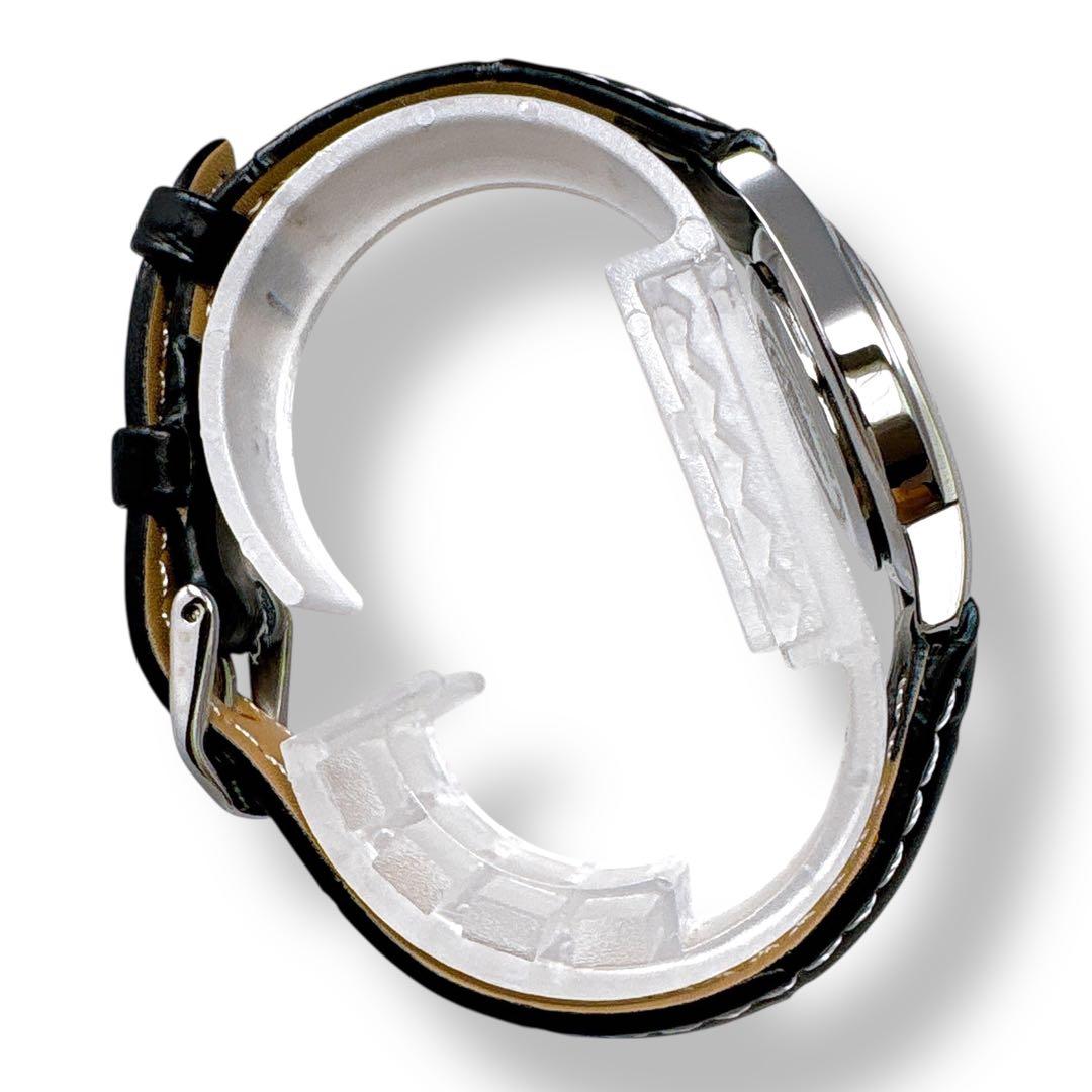 グッチ 5500L 革ベルト レザー クォーツ シルバー レディース 時計 美品