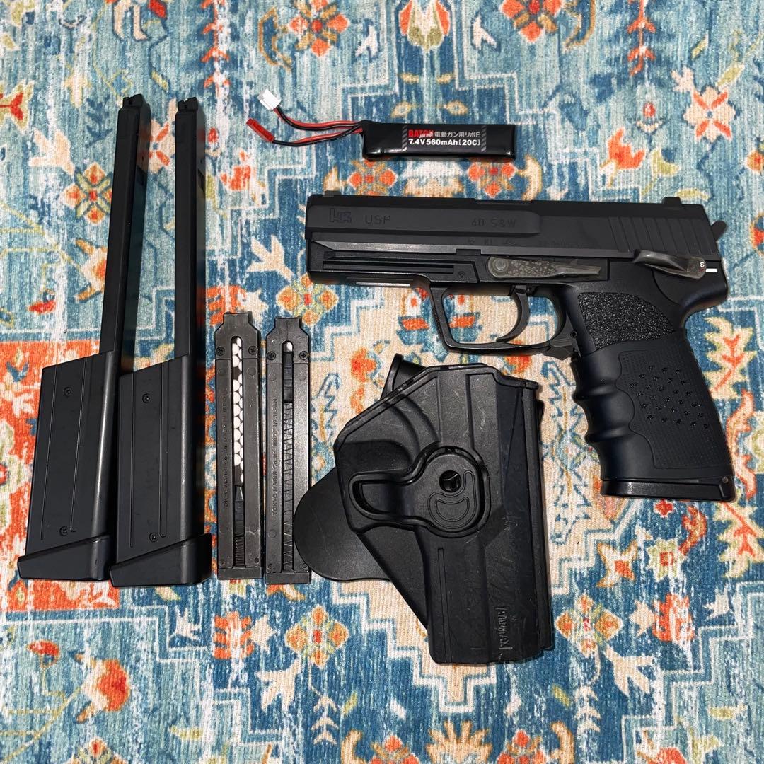 【ジャンク品】東京マルイ 電動ハンドガン USP マガジン ホルスター セット