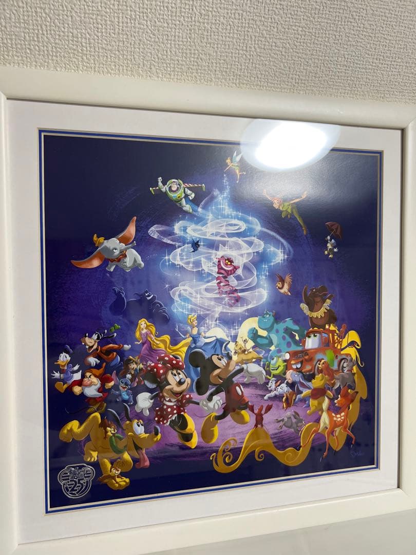 ディズニー、ミッキー、プーさん、ラプンツェル、25周年のアートパネル