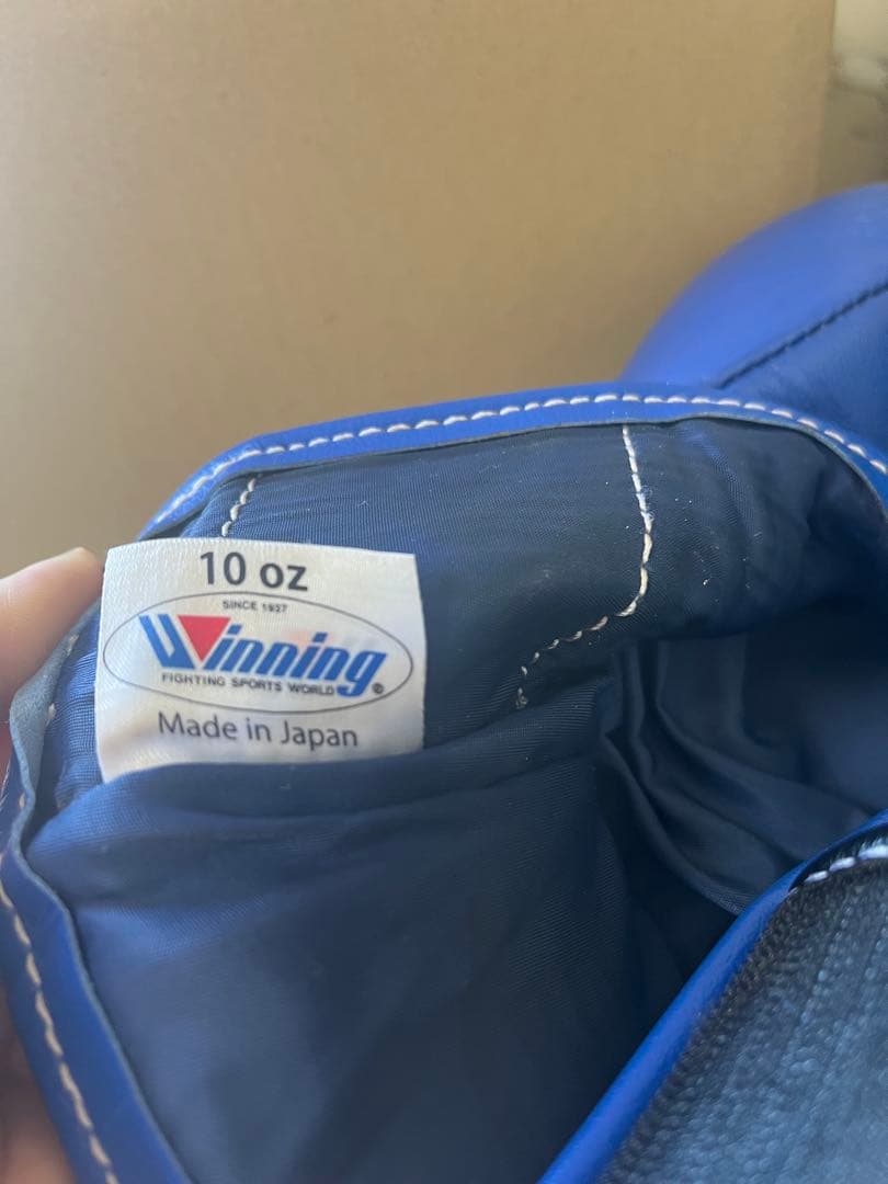 Winning ボクシンググローブ 公式戦JABF 10oz ブルー 新品未使用