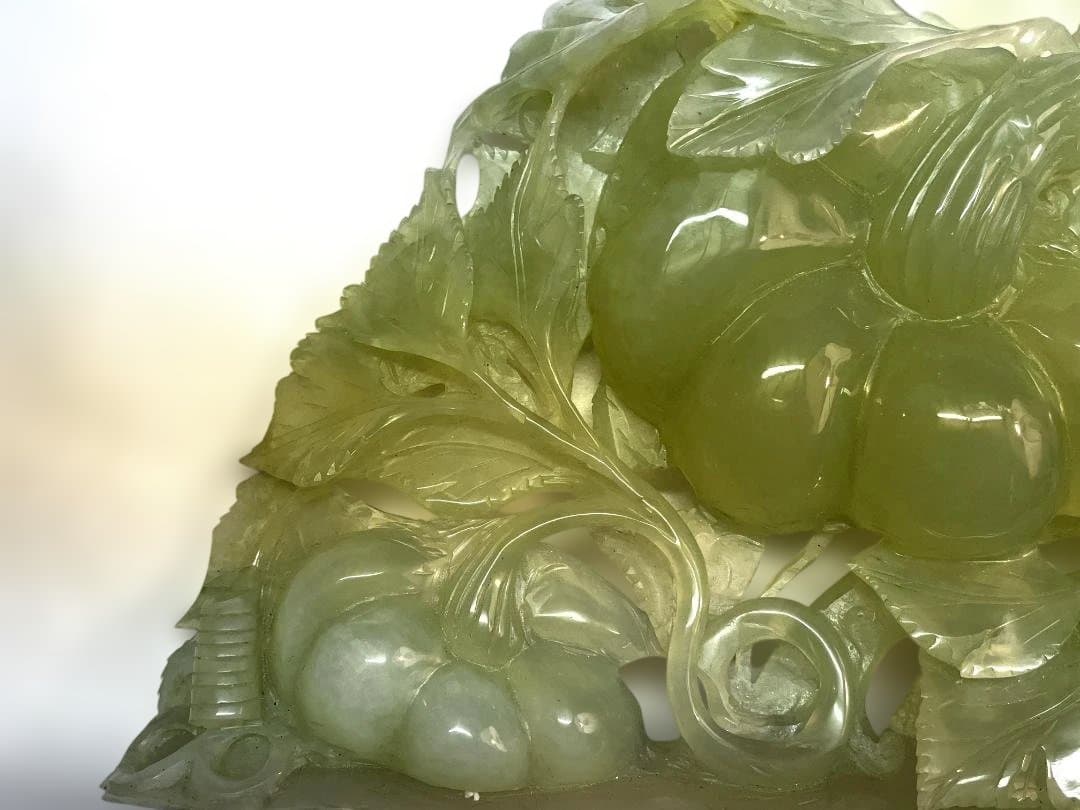 中国美術 中国古玩 天然玉石 砡製 オブジェ 唐物