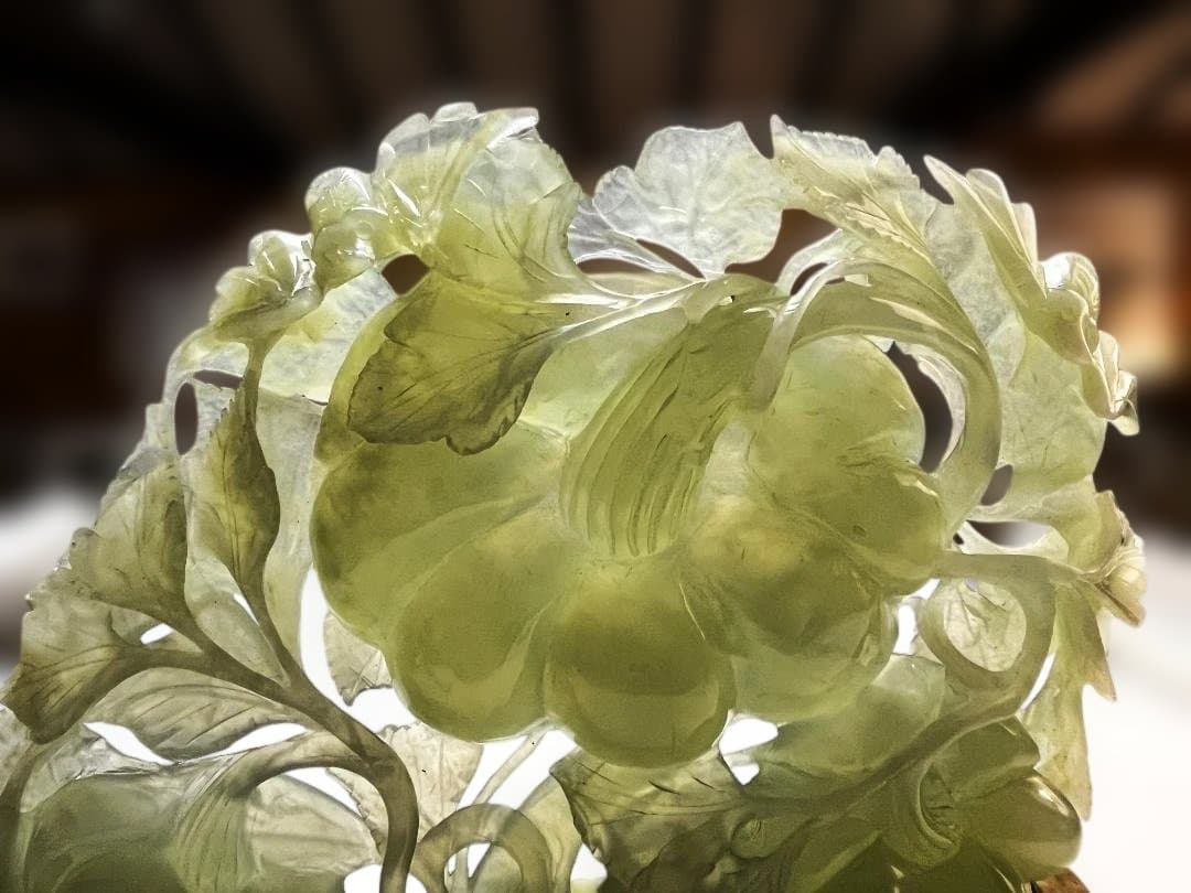 中国美術 中国古玩 天然玉石 砡製 オブジェ 唐物