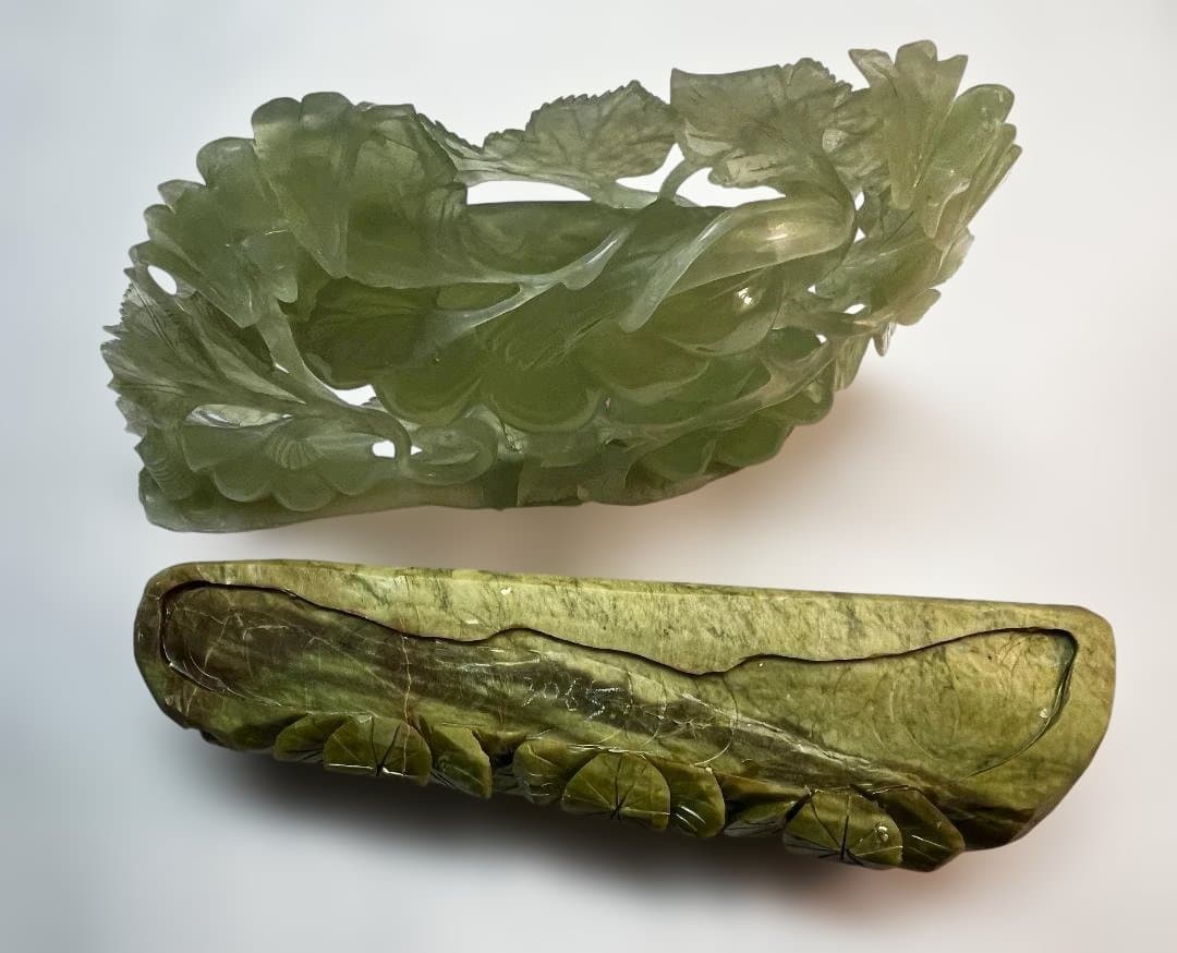 中国美術 中国古玩 天然玉石 砡製 オブジェ 唐物