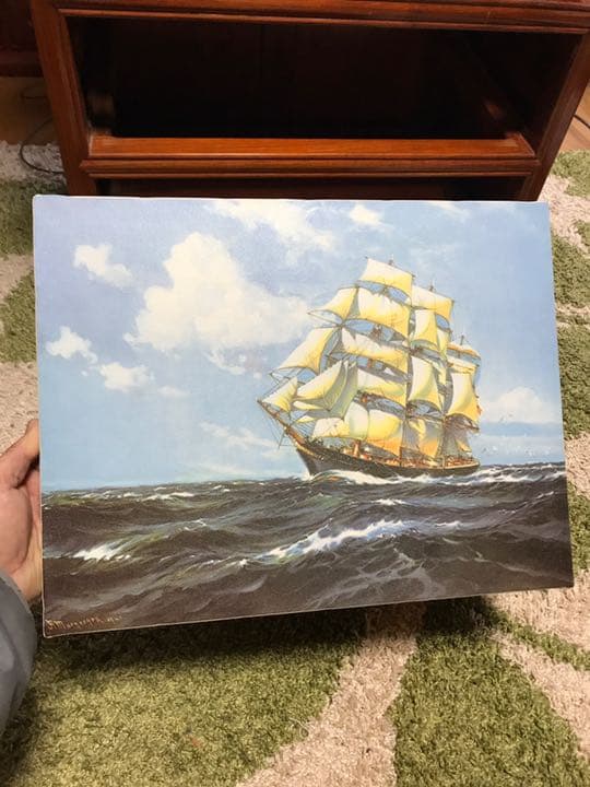 ドーソン作　カティサーク　複製絵画