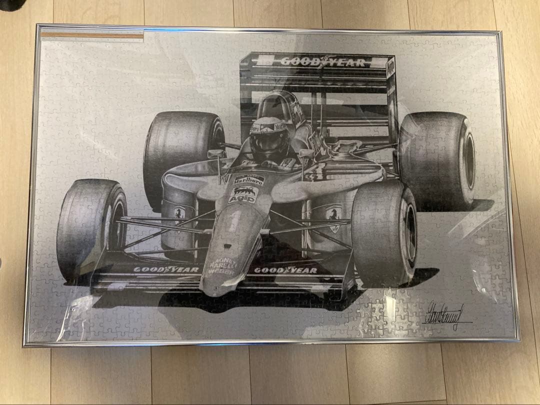 【美品】 F1 パズル フェラーリ T312 ジル ビルヌーブ サイン入り